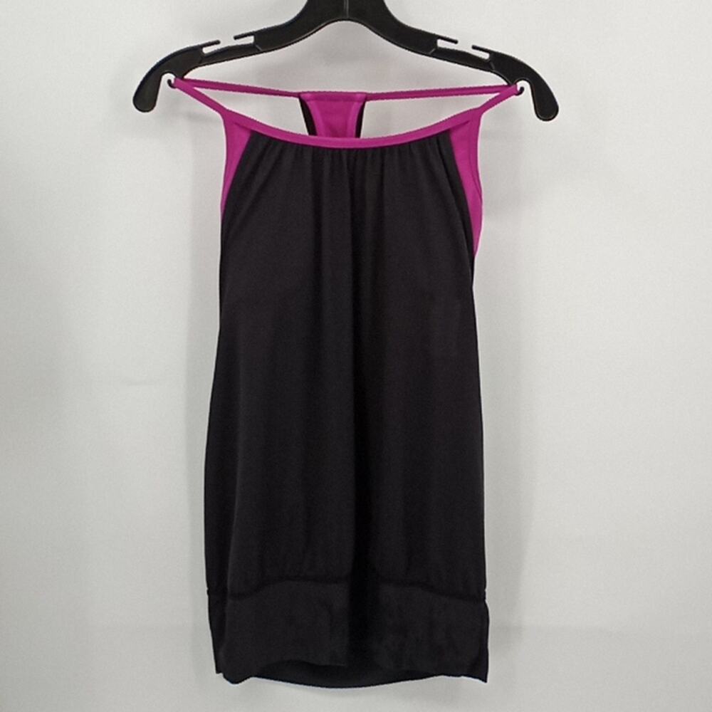 Lululemon Women's Black & Pink No Limits Active Wear Top Size Small